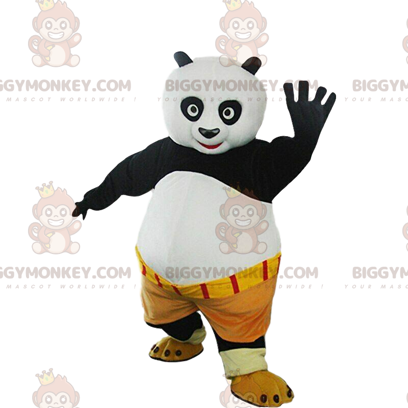 Traje de mascote BIGGYMONKEY™ de Po Ping, o famoso panda em