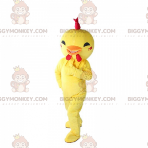 BIGGYMONKEY™ fantasia de mascote pássaro amarelo, fantasia de