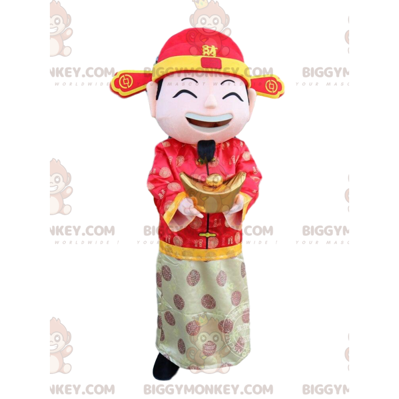 Traje de mascote de homem asiático BIGGYMONKEY™, traje de deus