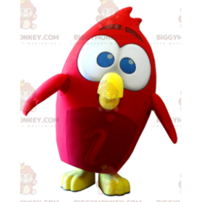 BIGGYMONKEY™ Costume da mascotte uccello rosso dal videogioco