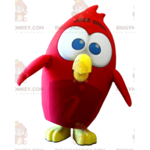 BIGGYMONKEY™ Red Bird Mascot Costume from the Angry Birds Video