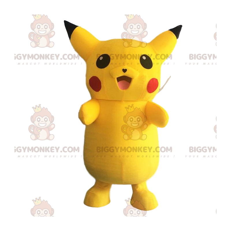 BIGGYMONKEY™ maskotdräkt av Pikachu, den berömda gula Pokémon