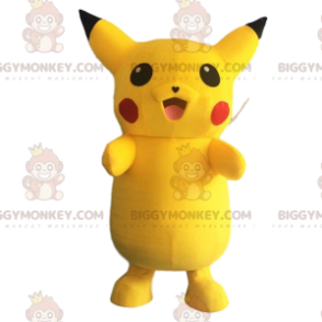 BIGGYMONKEY™ mascottekostuum van Pikachu, de beroemde gele