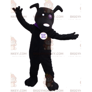 Costume de mascotte BIGGYMONKEY™ de chien noir - Biggymonkey.com