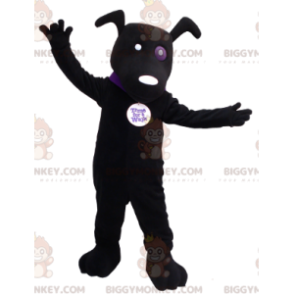 Costume de mascotte BIGGYMONKEY™ de chien noir - Biggymonkey.com