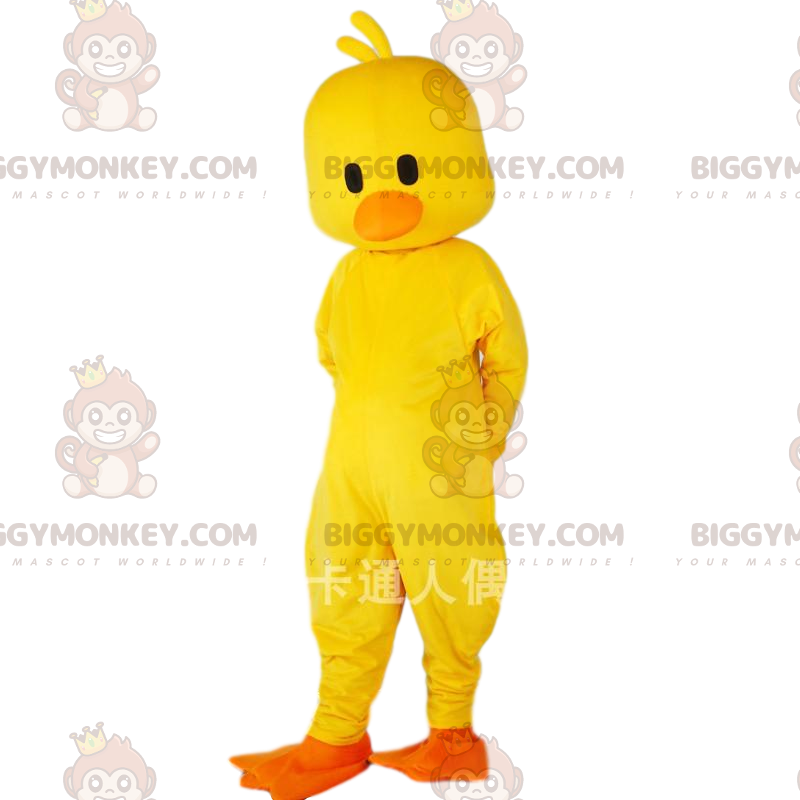 BIGGYMONKEY™ maskotdräkt gul kanariefågel, jätte fågeldräkt -