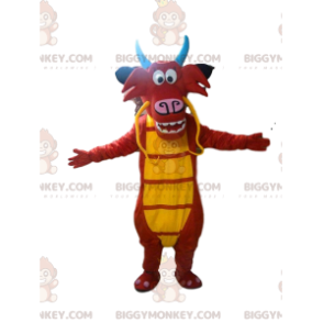 BIGGYMONKEY™ costume mascotte di Mushu, il famoso drago rosso e