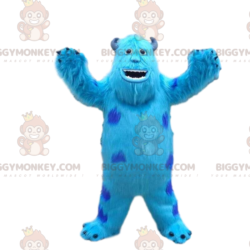 BIGGYMONKEY™ mascottekostuum van Sully, het beroemde blauwe