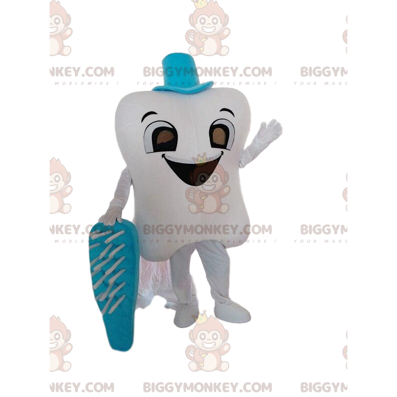 Disfraz de mascota BIGGYMONKEY™ Diente blanco gigante con