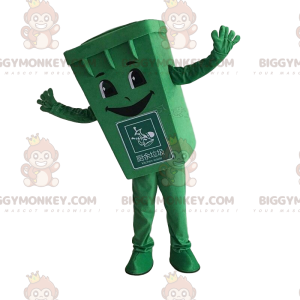 Disfraz de mascota Green Bin BIGGYMONKEY™, disfraz de basurero
