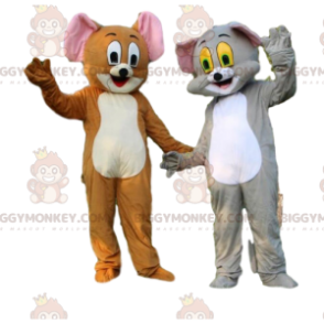 Mascote BIGGYMONKEY™ de Tom e Jerry, famosos personagens de