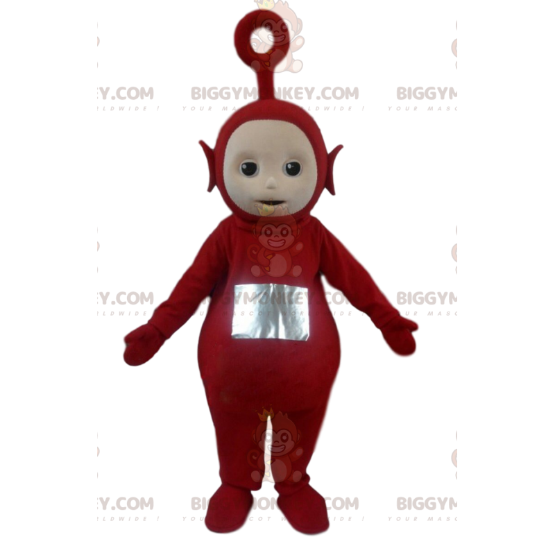 BIGGYMONKEY™ costume mascotte di Po, il famoso alieno rosso dei