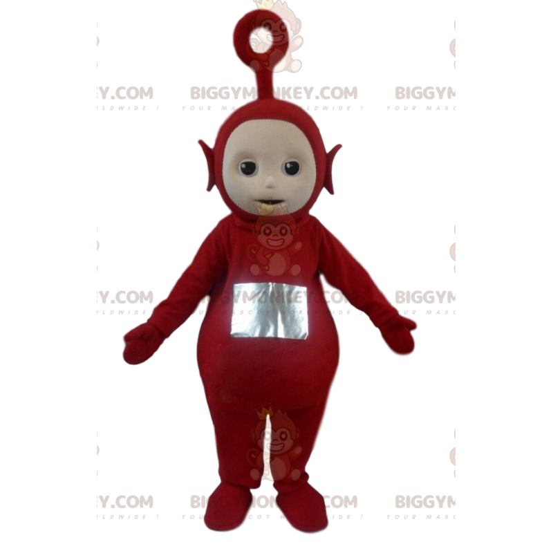 BIGGYMONKEY™ maskotkostume af Po, den berømte røde alien fra