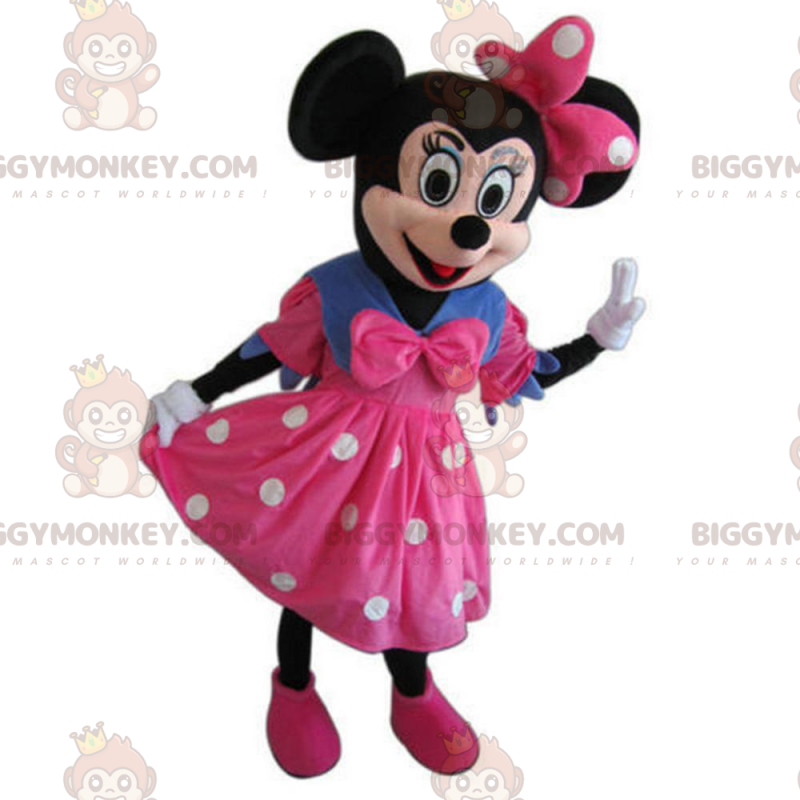 Disfraz de mascota BIGGYMONKEY™ de Minnie, ratón famoso y amigo