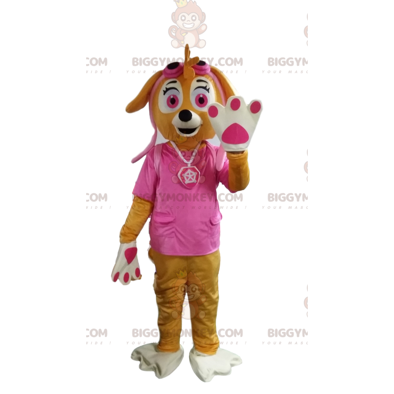 BIGGYMONKEY™ maskotdräkt av den berömda hunden från Paw