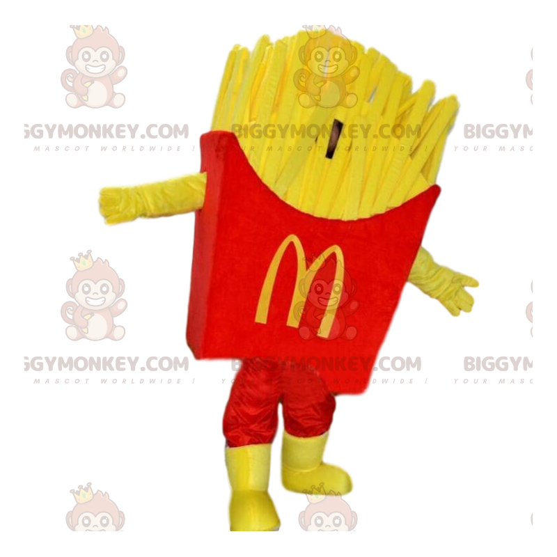 Fato de mascote BIGGYMONKEY™ de batatas fritas do Mc Donald