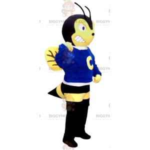 Disfraz de mascota BIGGYMONKEY™ de avispa amarilla y negra de