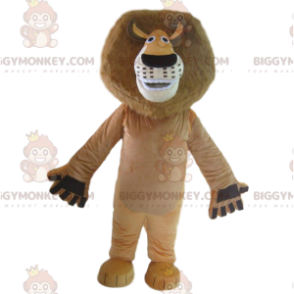 Traje de mascote BIGGYMONKEY™ de Alex, o famoso leão do desenho
