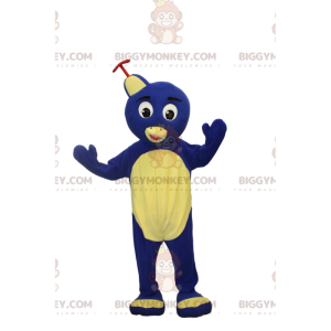 Kostým maskota BIGGYMONKEY™ žlutého a modrého ptáka s