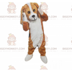Kostým maskota Hnědobílého psa BIGGYMONKEY™, Kostým