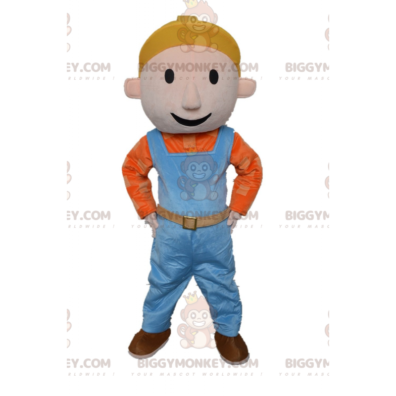 Costume de mascotte BIGGYMONKEY™ de chef de chantier, costume