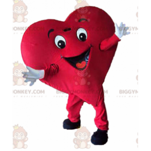 BIGGYMONKEY™ costume mascotte cuore rosso gigante, costume