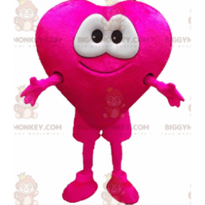 BIGGYMONKEY™ Costume da mascotte del gigante rosa cuore con