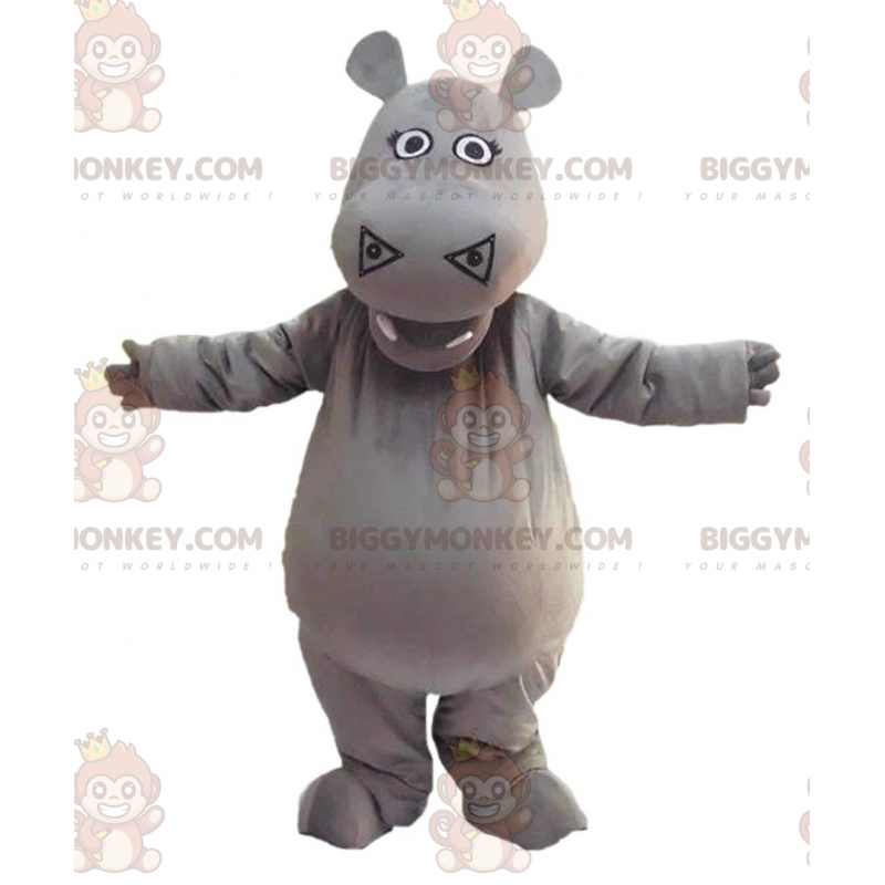 Traje de mascote BIGGYMONKEY™ de Gloria, o famoso hipopótamo do