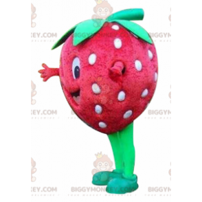 Costume da mascotte BIGGYMONKEY™ fragola rossa gigante, costume