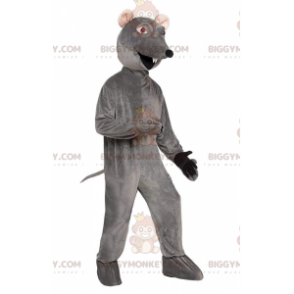 BIGGYMONKEY™ Maskottchen-Kostüm aus grauer Ratte, Nagetier