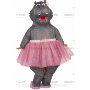 Costume de mascotte BIGGYMONKEY™ d'hippopotame gonflable en