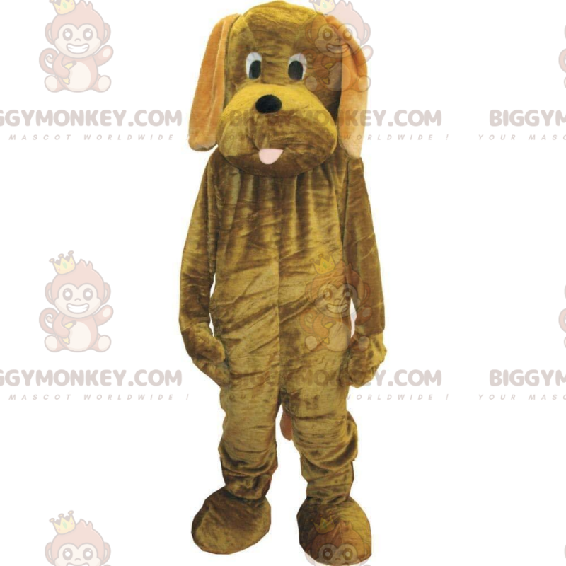 Costume de mascotte BIGGYMONKEY™ de chien marron