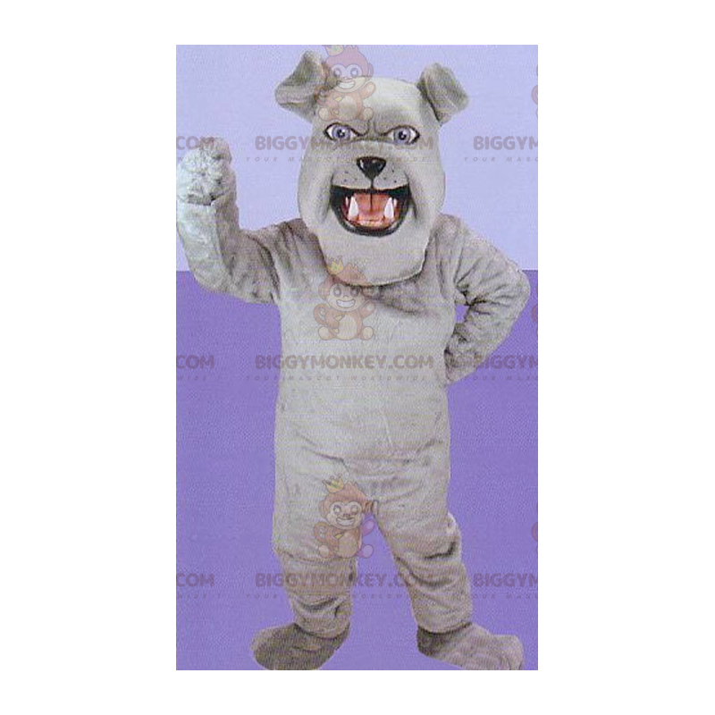 Costume de mascotte BIGGYMONKEY™ de bulldog gris -