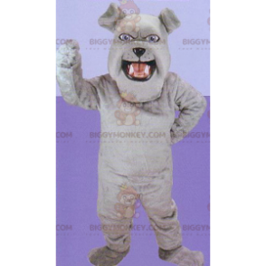 Costume da mascotte Bulldog grigio BIGGYMONKEY™ -