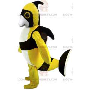 Disfraz de mascota BIGGYMONKEY™ pez ángel amarillo, disfraz de