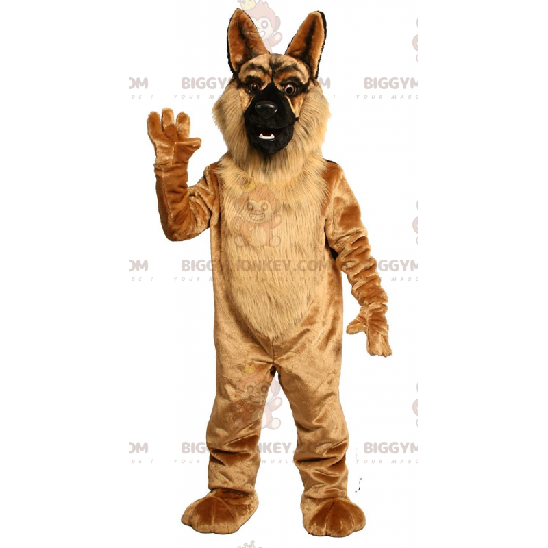 Costume de mascotte BIGGYMONKEY™ de berger allemand marron