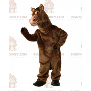 Bruin paard BIGGYMONKEY™ mascottekostuum, realistisch groot