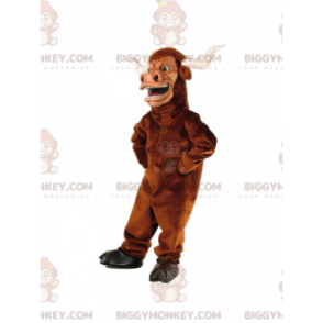 Traje de mascote de búfalo marrom BIGGYMONKEY™, traje de touro