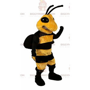 Disfraz de mascota BIGGYMONKEY™ abeja amarilla y negra, disfraz