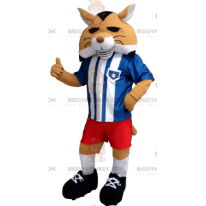 BIGGYMONKEY™ mascottekostuum zwart-wit oranje vos in