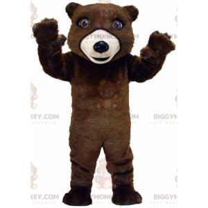 Disfraz de mascota Big Brown Teddy BIGGYMONKEY™, disfraz de oso