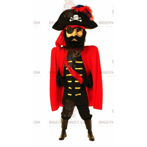 Costume della mascotte del capitano dei pirati BIGGYMONKEY™