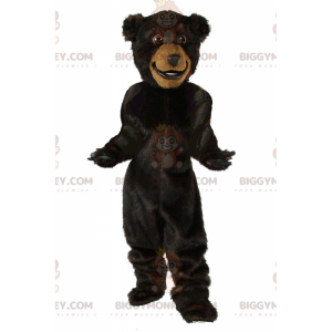 Big Dark Brown Bear BIGGYMONKEY™ Maskottchen-Kostüm