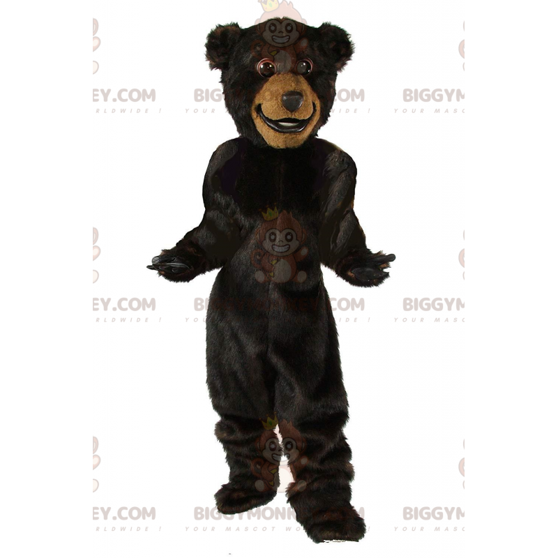 Big Dark Brown Bear BIGGYMONKEY™ Mascot Costume, Teddy Bear