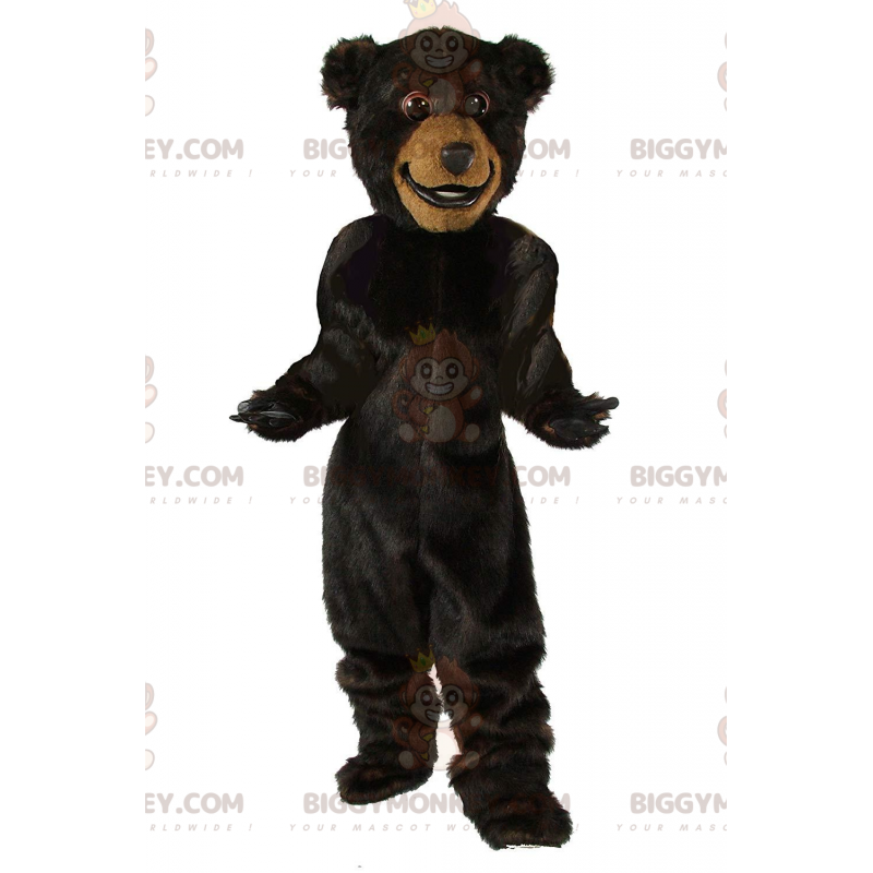 Stor mørkebrun bjørn BIGGYMONKEY™ maskotkostume, bamsekostume -