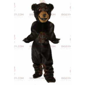 Big Dark Brown Bear BIGGYMONKEY™ maskottiasu, Nallekarhuasu -