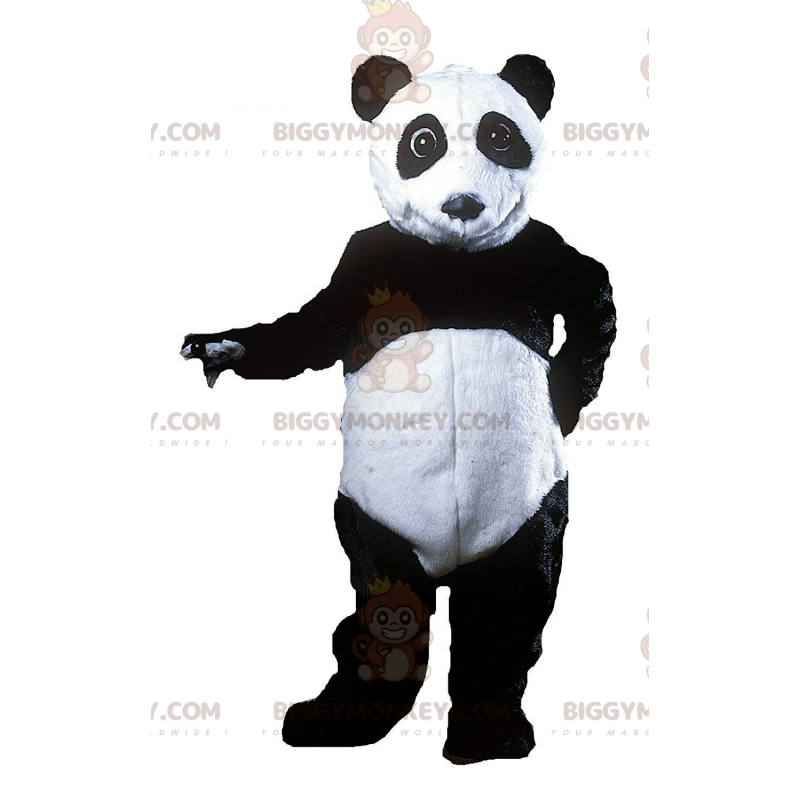 BIGGYMONKEY™ maskotkostume af sort og hvid panda, Asiatisk