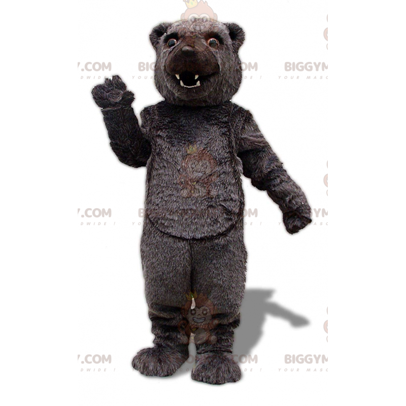 Bear BIGGYMONKEY™ mascottekostuum, bruine grizzlybeer, grote