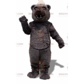 Björnen BIGGYMONKEY™ maskotdräkt, brun grizzlybjörn
