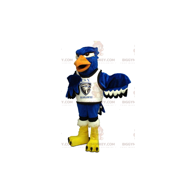 Black and White Blue Eagle BIGGYMONKEY™ Mascot Costume –